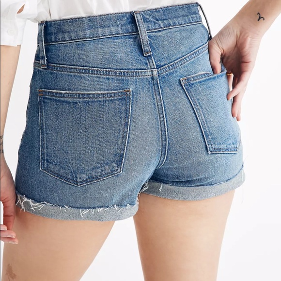 Madewell High-Rise Denim Shorts - Picture 2 of 4